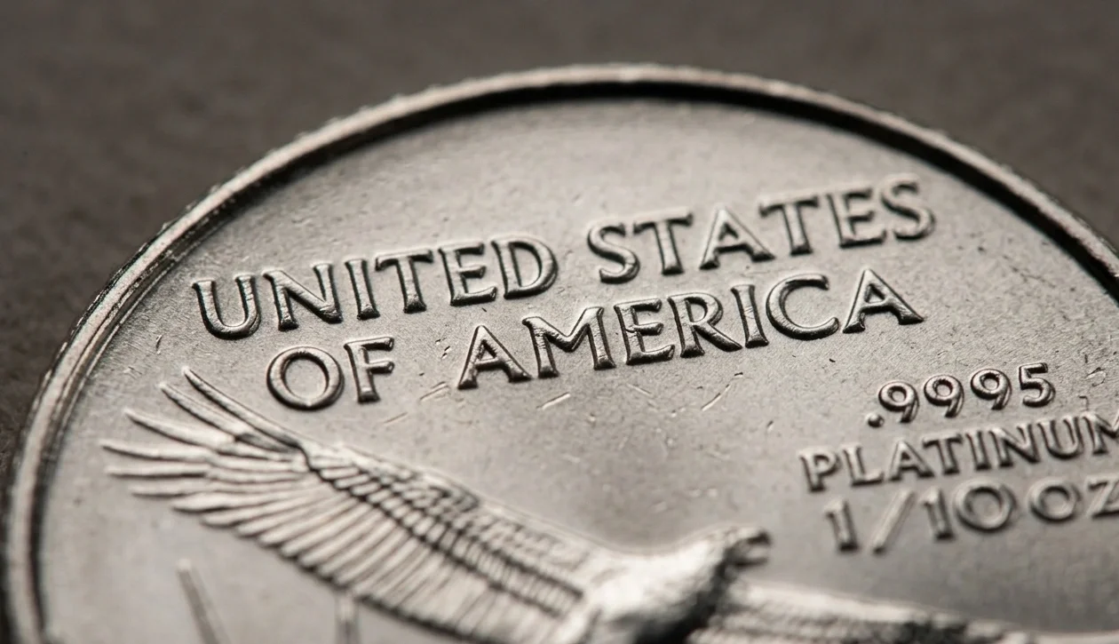 Macro shot of an E Pluribus Unum coin